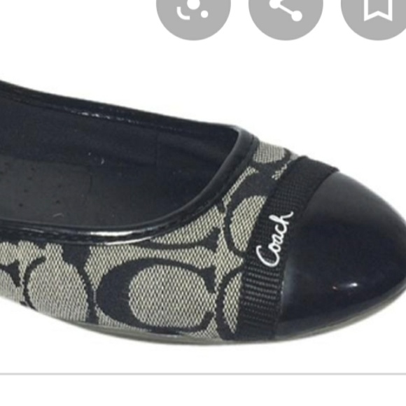 Cecile Coach monogram C print ballerina Flats - Picture 1 of 5